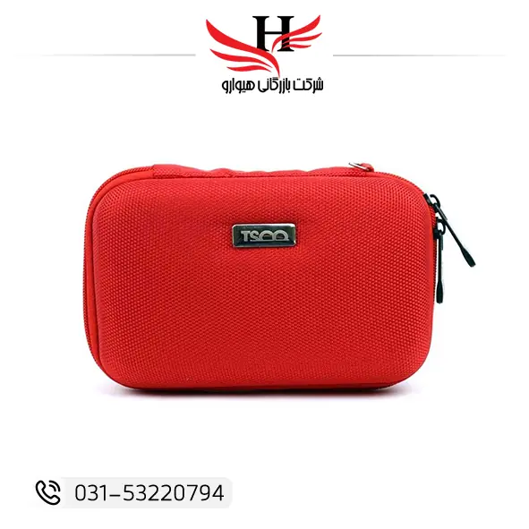 کیف هارد اکسترنال تسکو مدل TSCO THC-3154 با بدنه ضد ضربه و مقاوم، ایدهآل برای محافظت از اطلاعات و حمل آسان هارد